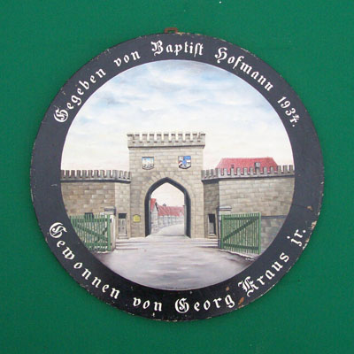 1934 Ehrenscheibe Lichtenfels Coburger Tor