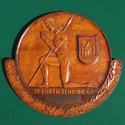 1960 Ehrenscheibe Jubilum Schtzenemblem SSG