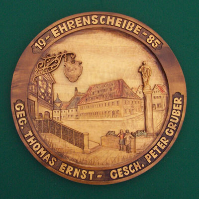 1985 Ehrenscheibe Lichtenfels Rathaus